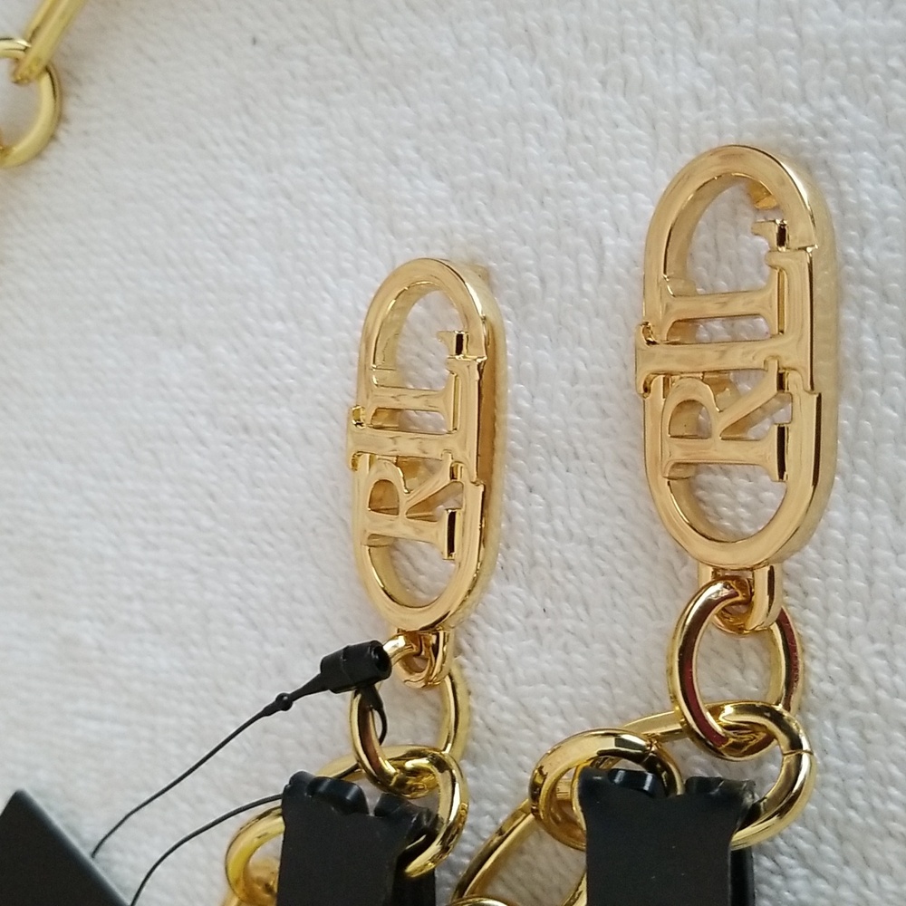 New Ralph Lauren Logo Chain Belt - Picture 8 of 8